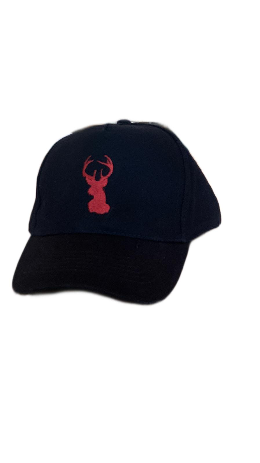 roter hirsch - Cap / Schirmmütze in schwarz mit Logo