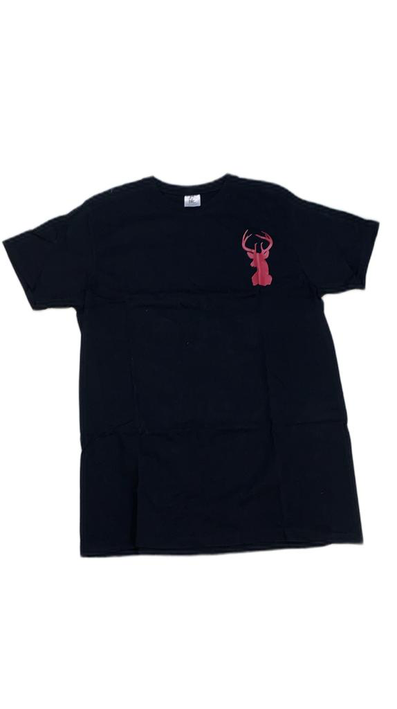 roter hirsch - T-Shirt in schwarz "Guet Gaon!" L